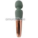 Універсальний вібромасажер Sweet Em Velvet Lure Vibe Rhythm Wand, зелений - Фото №1