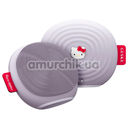 Ультразвуковая щетка для лица Geske Sonic Facial Brush 4 in 1 - Hello Kitty, сиреневая
