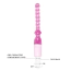 Анальный вибратор Vibrator с шариками, розовый - Фото №4