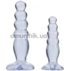 Набір анальних пробок Crystal Jellies Anal Delight Trainer Kit, прозорий - Фото №1