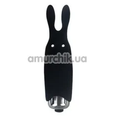 Кліторальний вібратор Adrien Lastic Pocket Vibe Rabbit, чорний - Фото №1