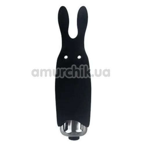 Кліторальний вібратор Adrien Lastic Pocket Vibe Rabbit, чорний - Фото №1