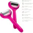 Масажер-ролер для обличчя та тіла з мікроголками Geske MicroNeedle Face & Body Roller 8 in 1, яскраво-рожевий - Фото №6