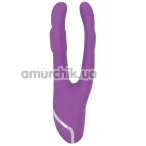 Двойной вибратор Sweet Smile Double Vibrator, фиолетовый - Фото №1