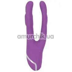 Двойной вибратор Sweet Smile Double Vibrator, фиолетовый - Фото №1