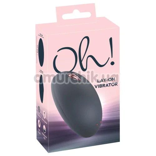 Кліторальний вібратор Oh! Lay-On Vibrator, сірий