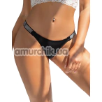 Трусики-стрінги Star Night Elecurve Love Studded Panties, чорні - Фото №1