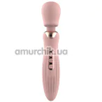 Универсальный вибромассажер Glam Large Wand Vibrator, светло-розовый - Фото №1