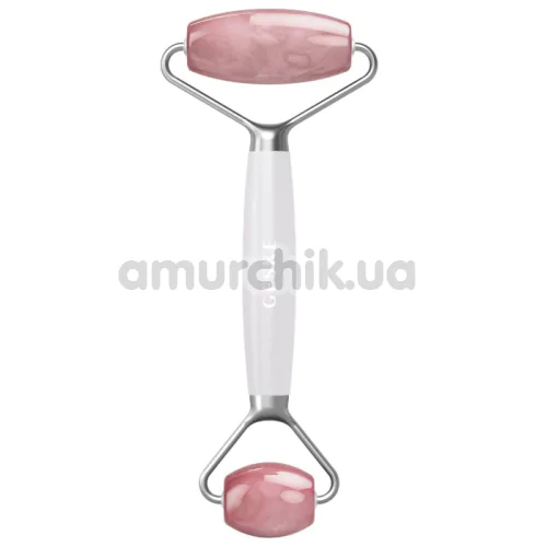 Роликовый массажер Geske Rose Quartz Face & Body Roller 5 in 1, белый - Фото №1