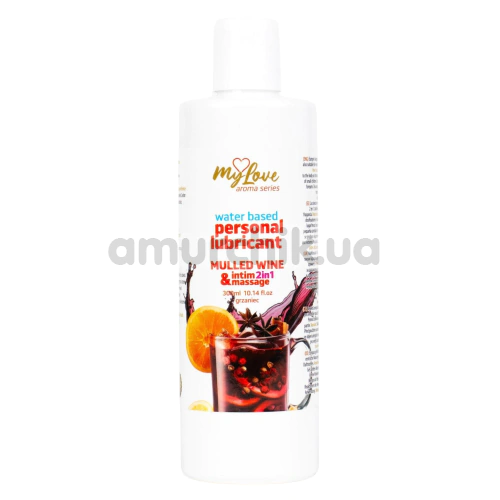Масажний лубрикант MyLove Aroma Series Personal Lubricant 2in1 Mulled Wine - глінтвейн, 300 мл - Фото №1
