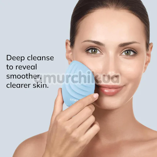Ультразвуковая щетка для лица Geske Sonic Facial Brush 5 in 1, голубая