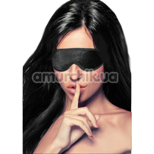 Маска на глаза Ouch! Velvet Eye-Mask With Velcro Straps, черная