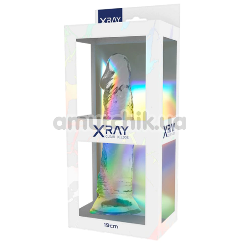 Фаллоимитатор XRAY 19 см, прозрачный