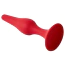 Анальная пробка Loveshop Silicone Conical Plug Small, красная - Фото №2