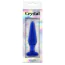 Анальна пробка Crystal Premium Glass Medium, синя - Фото №2