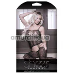 Комбинезон Sheer Fantasy Nights Like This Gartered Bodystocking, черный - Фото №1