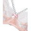 Комплект Star Night Sensual Feather & Chains, розовый: бюстгальтер + трусики-стринги + пояс для чулок + гартеры - Фото №14