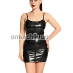 Платье виниловое Art of Sex Demeter Holographic, черное - Фото №1