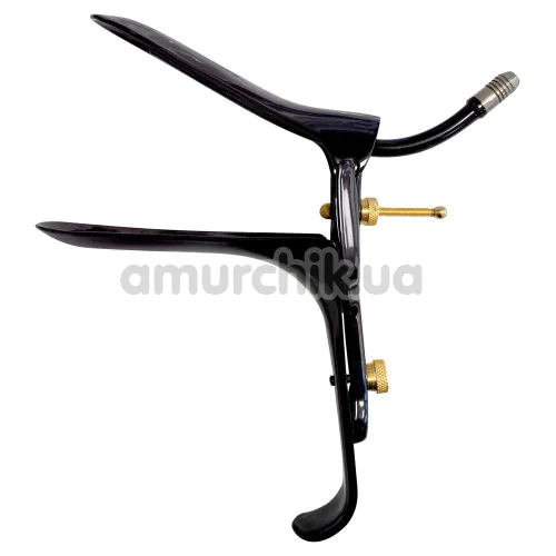 Вагинальный расширитель Fetish Collection Speculum With Air & Liquid Tube, черный