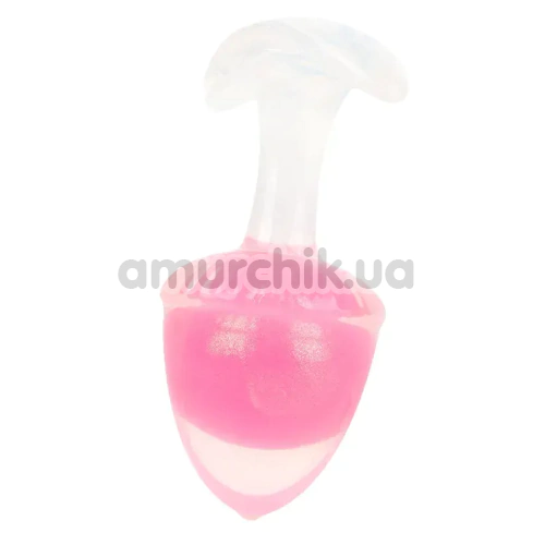 Анальная пробка Univibe Glow-In-Dark Berry S, розовая