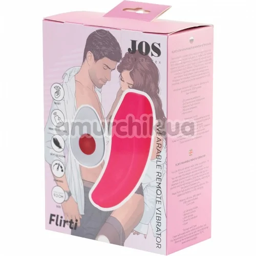 Клиторальный вибратор JOS Flirty, розовый