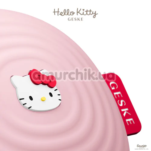 Ультразвуковая щетка для лица Geske Sonic Facial Brush 4 in 1 - Hello Kitty, светло-розовая