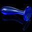 Анальная пробка Flawless Clear Anal Plug 6, синяя - Фото №7