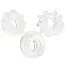 Набор из 3 эрекционных колец Transparent Reversible Ring Set, прозрачный - Фото №1