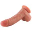 Фалоімітатор-насадка Hismith Dual-Density Dildo With Veins 8.25, тілесний - Фото №5