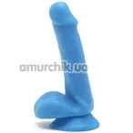 Фалоімітатор Get Real Happy Dicks 6 Inch Dong 10180, блакитний - Фото №1