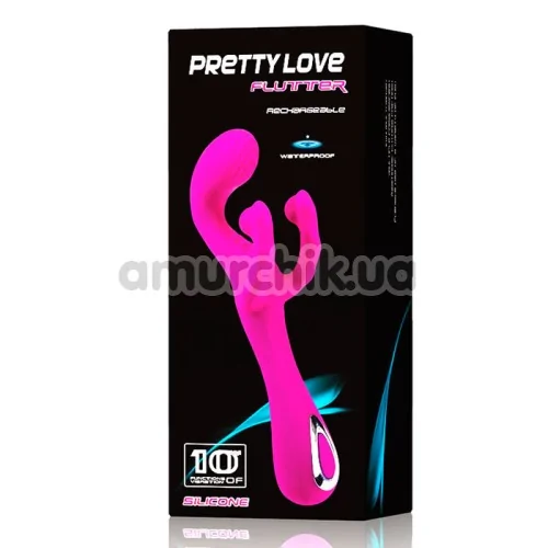 Вібратор Pretty Love Flutter, рожевий