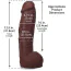 Фалоімітатор Doc Johnson The Realistic Cock Hung 12, коричневий - Фото №6