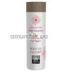 Массажное масло Shiatsu Body Oil Luxury Strawberry & Red Pepper - клубника и красный перец, 75 мл - Фото №1