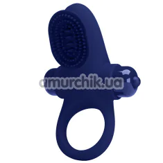 Віброкільце для члена Pretty Love Vibrant Penis Ring II, синє - Фото №1