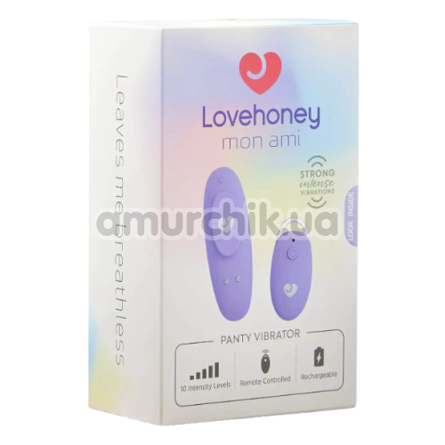 Клиторальный вибратор Lovehoney Mon Ami Panty Vibrator, сиреневый