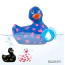 Кліторальний вібратор I Rub My Duckie Romance з сердечками та поцілунками, синій - Фото №5