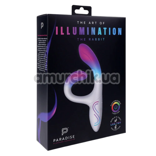 Вибратор с подсветкой Illumination The Rabbit, белый