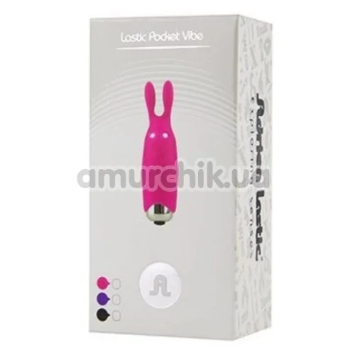 Кліторальний вібратор Adrien Lastic Pocket Vibe Rabbit, чорний