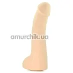 Фаллоимитатор Silicone Basics Long John, телесный - Фото №1