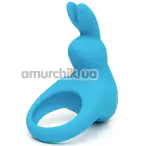 Виброкольцо для члена Happy Rabbit Cock Ring, голубое - Фото №1