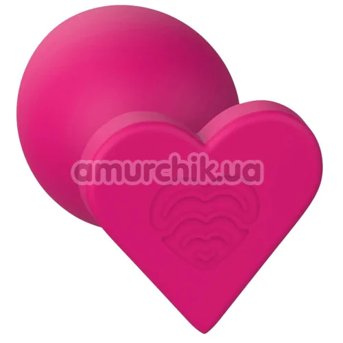 Анальная пробка Love Signal Heart Plug Small, розовая