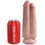 Двойной фаллоимитатор King Cock 7 Two Cocks One Hole, телесный - Фото №5