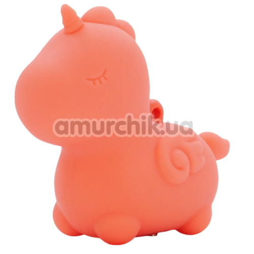Вібратор-брелок Unihorn Mini Peachy Pony, помаранчевий - Фото №1