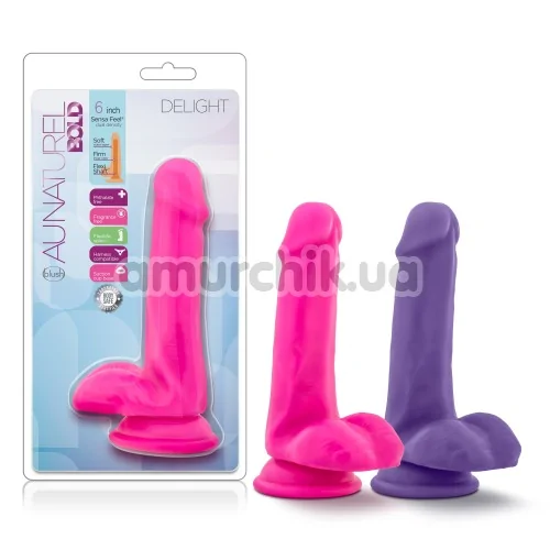 Фалоімітатор Au Naturel Bold Delight, фіолетовий