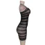 Платье Star Night Striped Mesh Mini Dress, черное - Фото №5