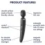 Універсальний вібромасажер Satisfyer Wand-er Woman, чорний - Фото №9