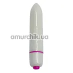 Кліторальний вібратор Rocks-Off RO-80mm 7-speed Gorgeous Glow In The Dark, білий - Фото №1