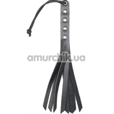 Флоггер DS Fetish Mini Flogger Leather, черный - Фото №1