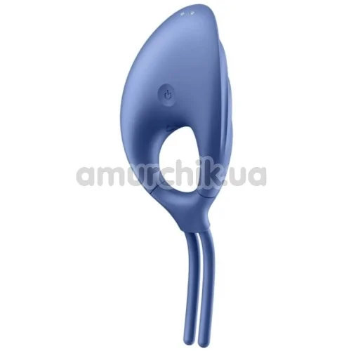 Виброкольцо Satisfyer Swordsman, синее
