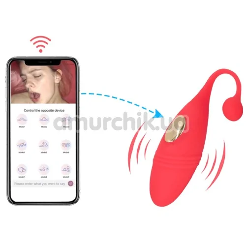 Виброяйцо Remote Control Vibrating Egg PL-APP886, красное
